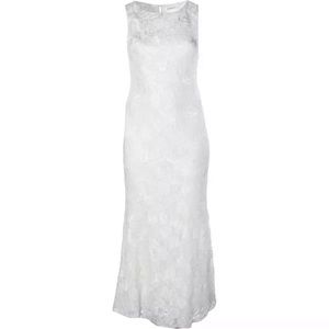 Calvin Klein lace wedding party reception dress